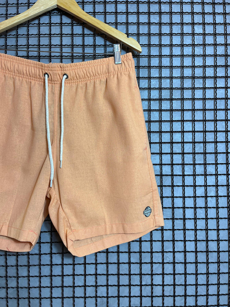 Short De Linho Básico Rogues Bege