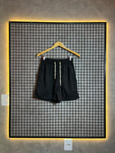 Short Linho Básico Liso Preto