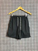 Short Linho Básico Liso Preto
