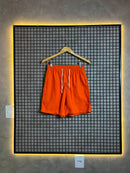 Short Linho Básico Liso Laranja