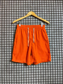 Short Linho Básico Liso Laranja
