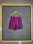 Short Linho Básico Liso Rosa