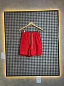 Short Linho Básico Liso Vermelho
