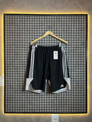 Bermuda Tactel Adidas Preto e Branco