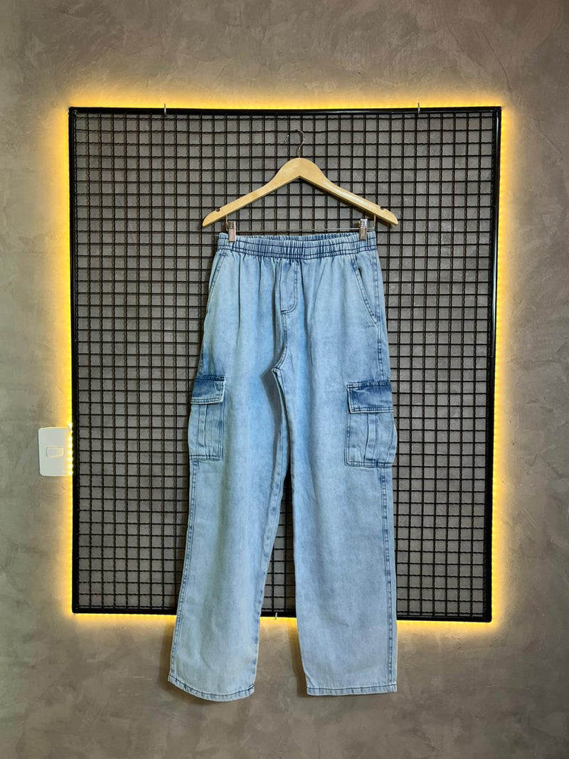 Calça Jeans Cargo Especial