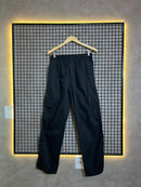 Calça Cargo Preta De Sarja